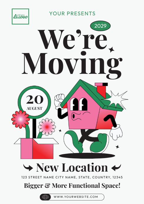 Flayers Moving Moving Announcement Flyer Template | PosterMyWall