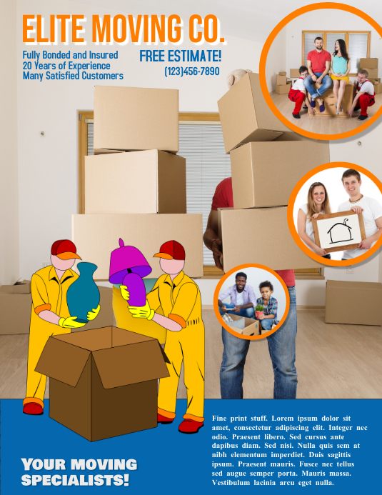 Moving Job Add Moving Company Advertisement Flyer Template | PosterMyWall