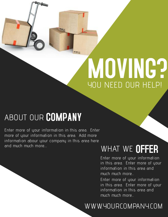 MOVING COMPANY Template PosterMyWall