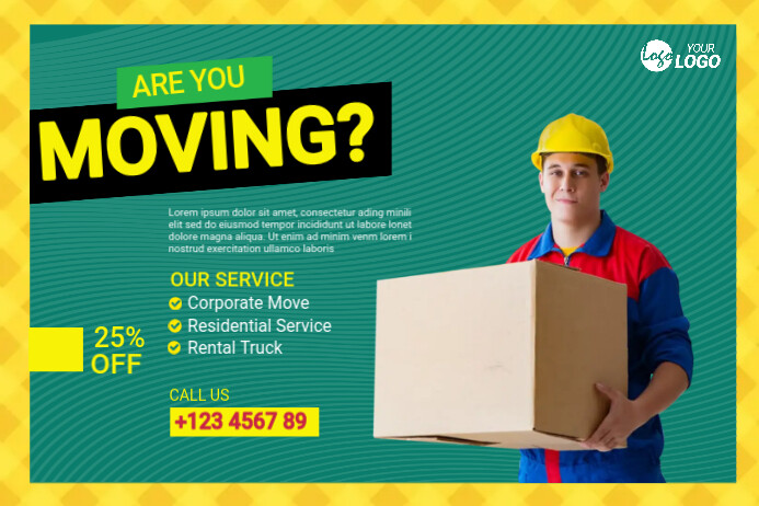 Moving Job Add Copy of Moving Company Service ad | PosterMyWall