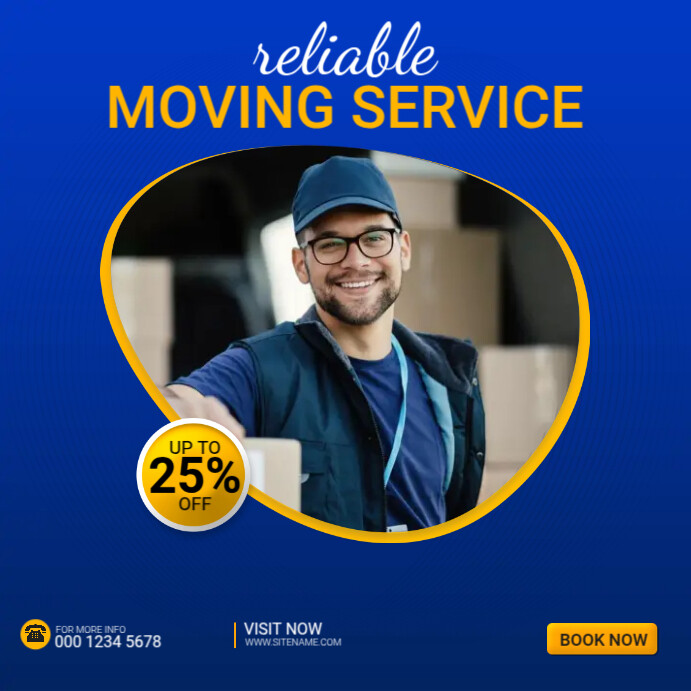 Moving Job Add Moving Company Square Ads Template | PosterMyWall