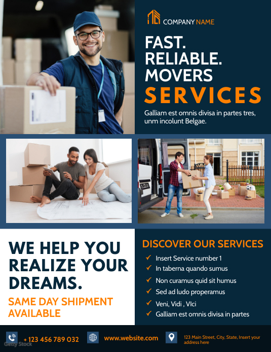 Flayers Moving Copy of moving movers services flyer advertisement wh | PosterMyWall