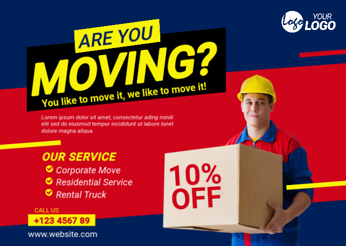 Moving Job Add Copy of Moving Service Ad | PosterMyWall