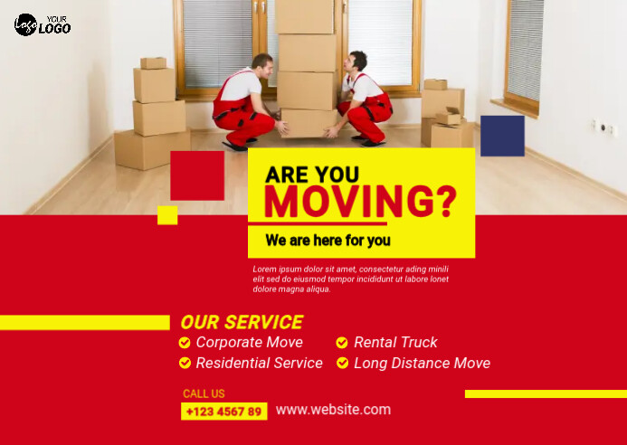 Moving Advertising Examples Copy of Moving Service Ad | PosterMyWall