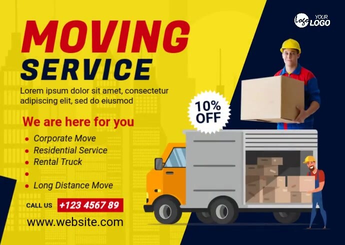 Moving Service Ad Template | PosterMyWall