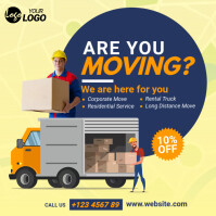 Moving Company Service Instagram Post Ad Template | PosterMyWall