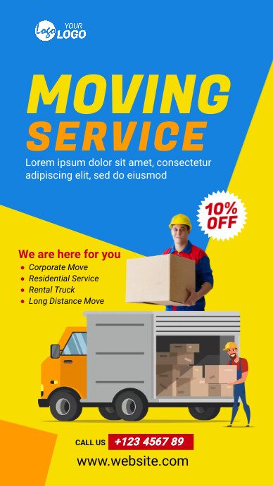 Moving Advertising Examples Moving Service Promotion Template | PosterMyWall