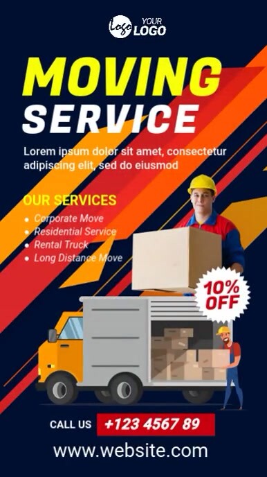 Moving Job Add Moving Service Banner ad Templat | PosterMyWall