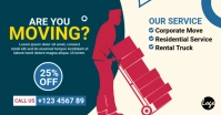 Moving service facebook image template