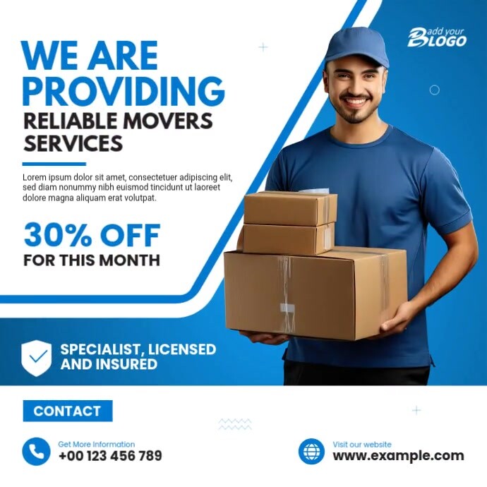 Moving Service Instagram Post Template | PosterMyWall