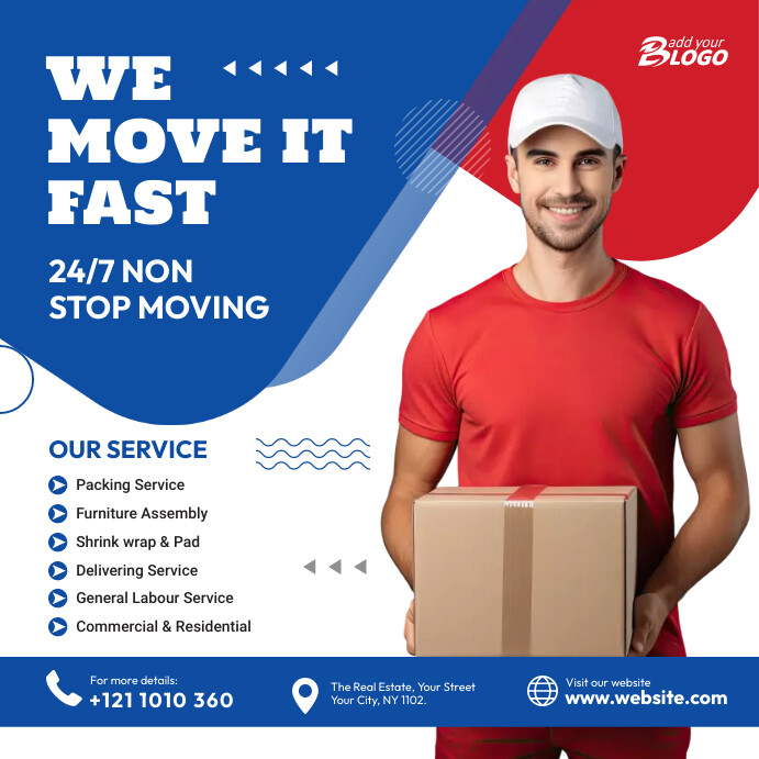 Moving Service Instagram Post Template | PosterMyWall