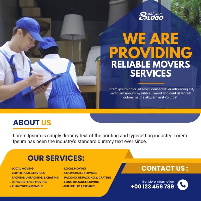 Moving Service Instagram Video template