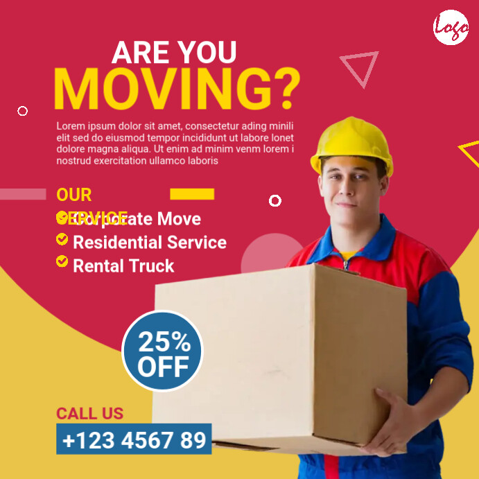 Moving service social media post Template | PosterMyWall