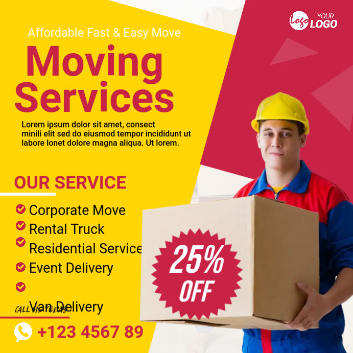 Drive Move Post Copy of Moving service social media post | PosterMyWall