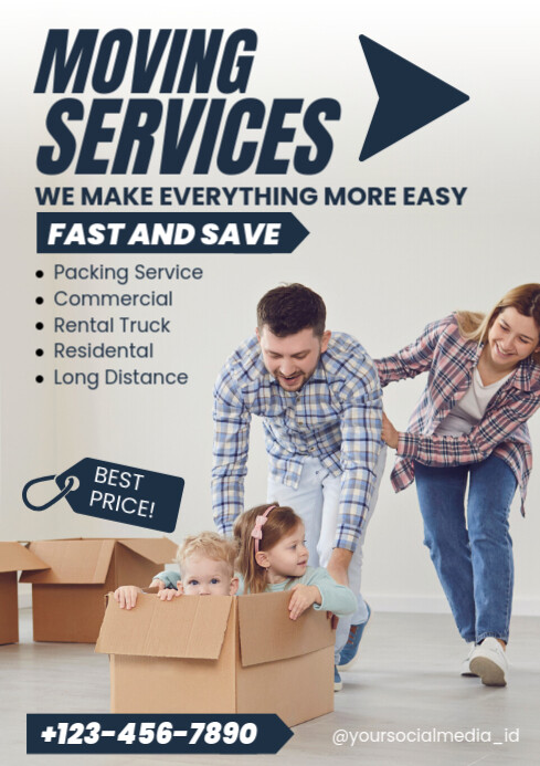 Moving Service Frame moving service template | PosterMyWall