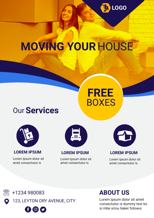 moving services Template | PosterMyWall