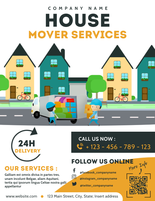 Moving Job Add Copy of moving services flyer advertisement | PosterMyWall
