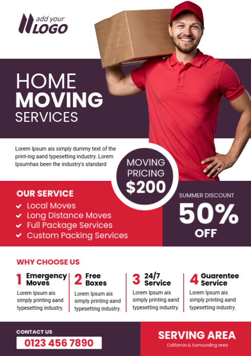 Flayers Moving Moving Services Flyer Template | PosterMyWall