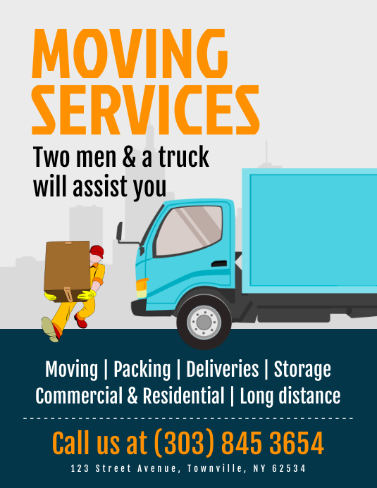 Moving Services Flyer Template PosterMyWall