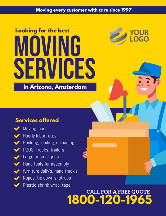 Moving Services flyer template | PosterMyWall