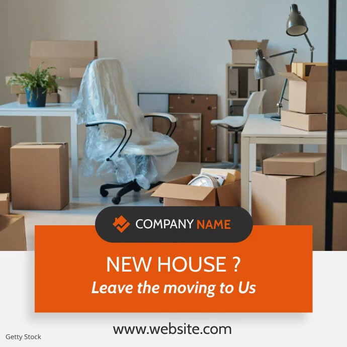 moving services professional services adverti Publicação no Instagram template
