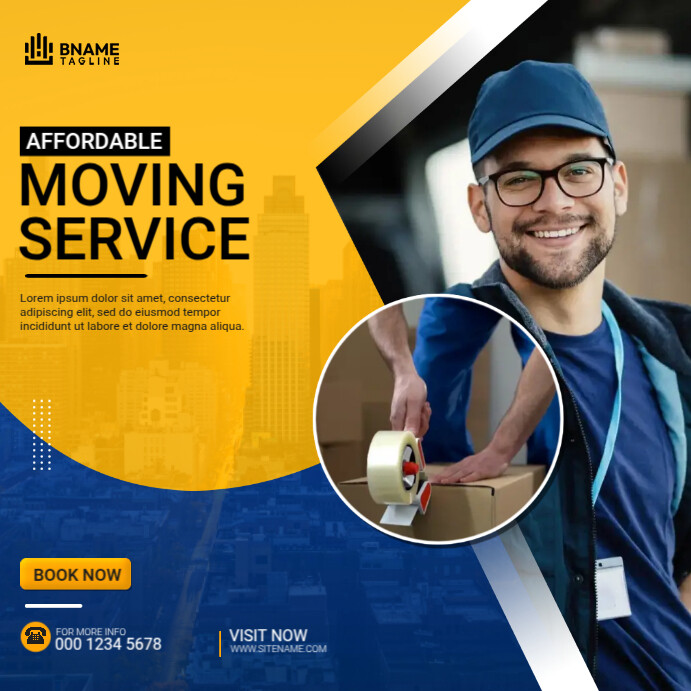 Moving Advertising Examples Moving Square Ads Template | PosterMyWall