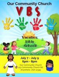 mp4 VBS Design 2 Flyer (format US Letter) template