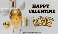 Mp4 video of Happy Valentine Online Design Fl Tag template