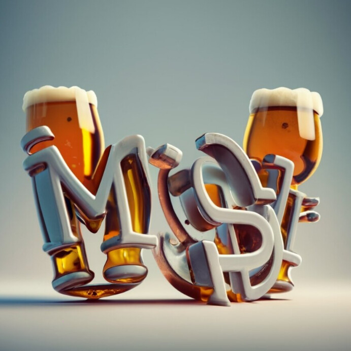 Ms Beer MS beer cup design template | PosterMyWall