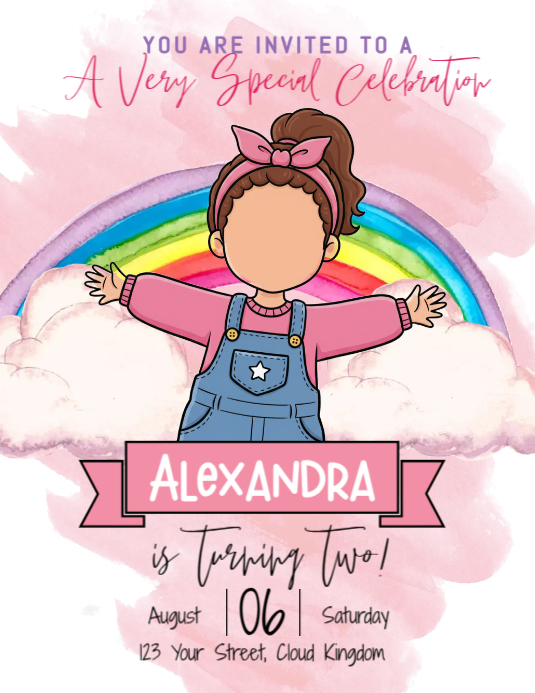 Ms Rachel Birthday Invitation Template PosterMyWall
