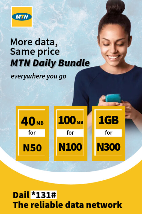 Copy of Mtn data bundle advert | PosterMyWall