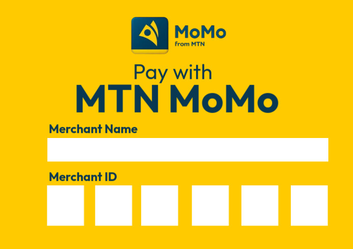 Momo Pay Rwanda Code Modèle MTN MoMo paybill | PosterMyWall