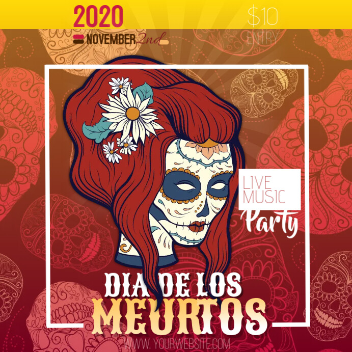 Muertos Instagram Post template