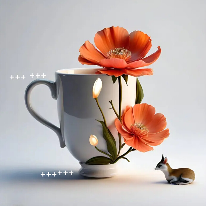 Mug cup Instagram Post template