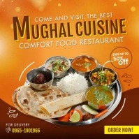 Mughal Cuisine Restaurant Instagram Post template