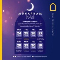 Muharram 1448 Schedule Post Template