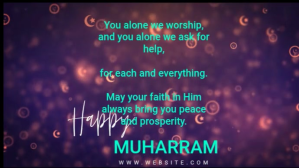 muharram imam hussain Digitalt display (16:9) template