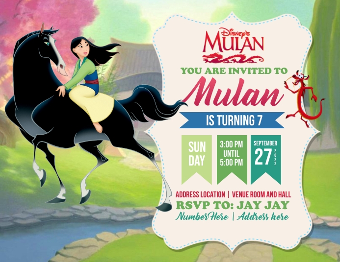 Mulan Templat PosterMyWall