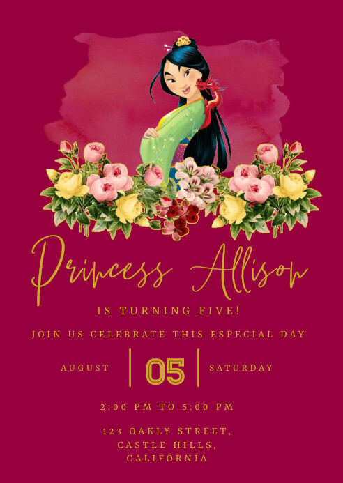 Mulan Template PosterMyWall