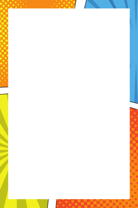 MulltiColor Paper Page Border Template Poster