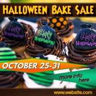 Multi Color Joyful Halloween Bake Sale IG Post Instagram-bericht template