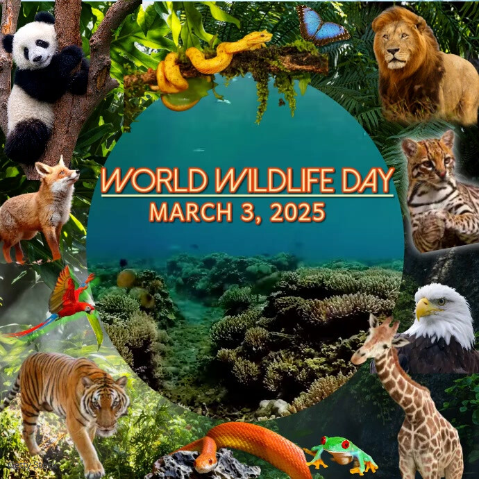 Multi Color Maximalist World Wildlife Day IG Post template