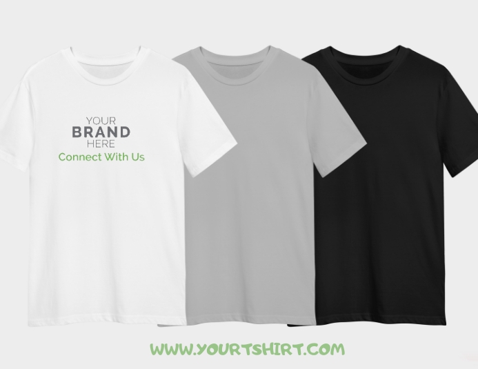 Multi Color Shirt Multi color t-shirt mockup template | PosterMyWall