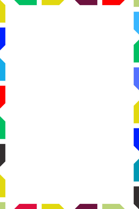 Multi-Colour Rainbow Design Template Poster