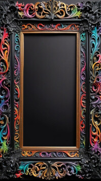Template Frames Color Multi-coloured frame Template | PosterMyWall