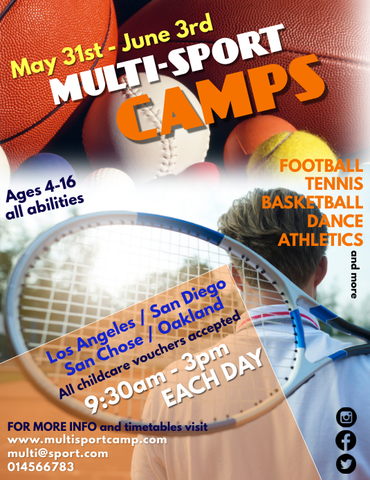 Multi Sports Program Covers Multi sport Template | PosterMyWall