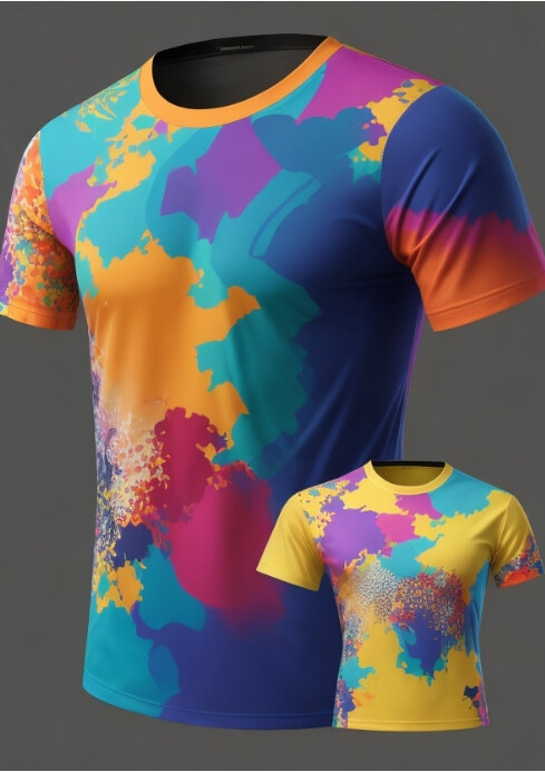 Multi Color Shirt Multicolor T-shirt Template | PosterMyWall