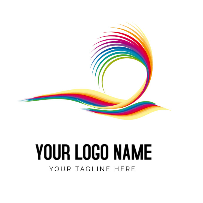 Multi Color Logo Design Multicolored, Template | PosterMyWall