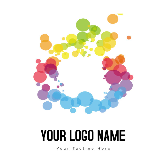 Multicolored Bubble Illustration Logo Template | PosterMyWall