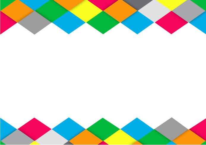 multicolored checkered border Template | PosterMyWall